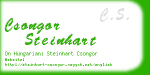 csongor steinhart business card